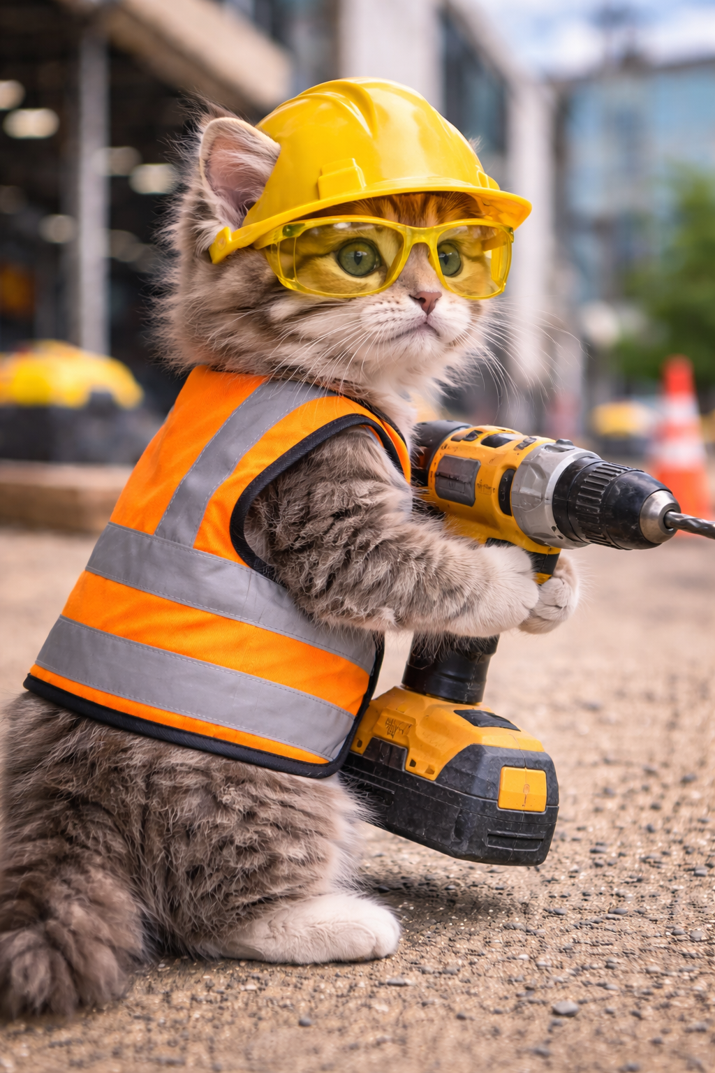 Construction Kitten